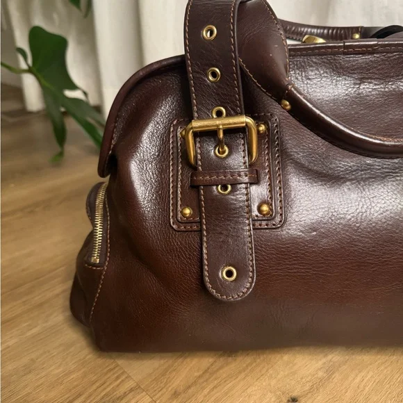Vintage Marc Jacob Brown Patti Satchel Leather Bag - Picture 9 of 16